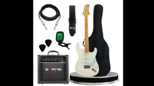 TAGIMA Kit completo de guitarra elétrica para iniciantes com amplificador, cabo e acessórios